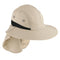 Packable Big Brim Hat Sun Protection Hats Foldable Roll up Sun Cap Khaki 58-60CM