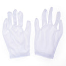 1 Pair Hiphop Performance White Gloves Cotton Magician Costume Party Halloween ï¼