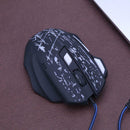 Wired USB Port 7 Keys 5500DPI Optical Home Gaming Mouse with Backlight