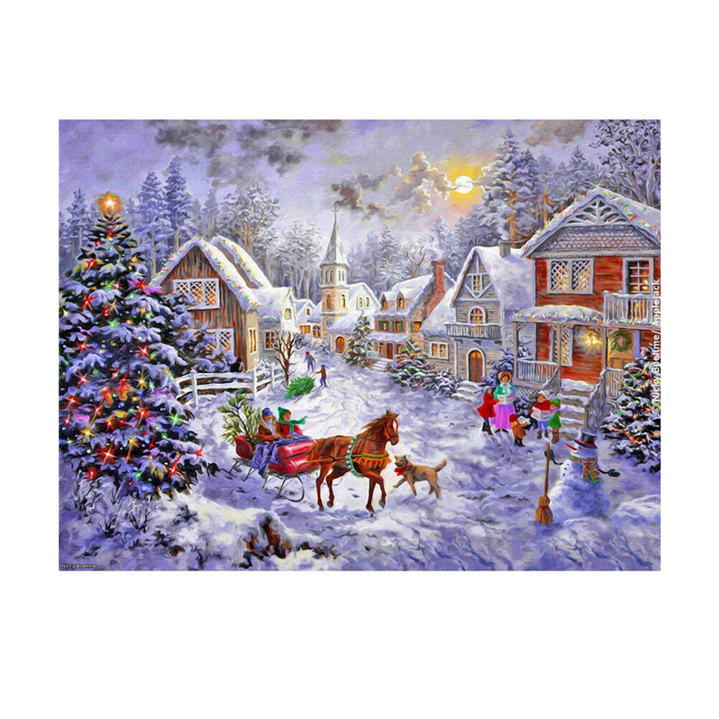 Christmas Snow Carriage  5D Diamond DIY Painting Craft Kit Home Decor