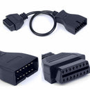 2pcs 12Pin OBD1 to 16 Pin OBD2 Convertor Connector Adapter Cable For Che UAG