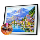 Seaside Town 5D Full Drill Diamond Painting Embroidery DIY Craft Needlework