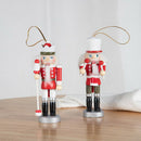 4PCS Christmas Decoration Wooden Tree Hanging Nutcracker Puppet Ornament New Hn