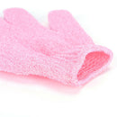 5Pair Exfoliating Body Scrub Gloves Shower Bath Mitt Loofah Skin Massage Spon Cy