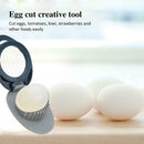 Egg Cuter Pidan Splitter Egg Innovative Cut Steel ABS Fancy Slicer Tool ZHQA
