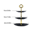 1Set Cake Stand 3 Layers Wedding Cake Plate Stand Dessert Fruits Vegetable