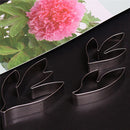 Fondant Cake Decoration Stainless Steel Tools Peony Flower Leaves Cutters Set 3C