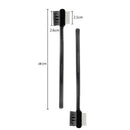 1pc Steel Eyebrow Eyelash Dual-Comb Extension Brush Metal Comb Makeup Tool  JR