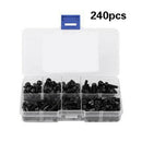 240pcs High Strength Alloy Steel M4 Cup Head Hexagon Socket Screw and Nut Set g