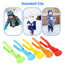 Creative Anti-Freeze Hand Plastic Snowball Clip with Rivet Color Random