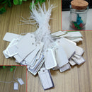 500 Pcs String Jewelry Retail Display Label Price Tags Tickets Tie 27x14 HJV