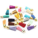 Velvet Leather Tassel Women Deychain Bag Pendant Car Dey Chain 30PCS Random Tool