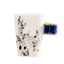 Ceramic Music Printing Drum Shaped Coffee Note Cups Mug Water Musical Mugs JTB5