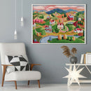 Oil Painting Landscape Cross Stitch Embroidery Kit 14ct Count 66 x 49cm