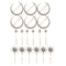 18Pcs Women Lady Crystal Moon Star Rhinestone Hairpin Hair Clip Barrette Set