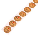 500 thank you stickers mini diy craft red heart round gift lable wedding favour-