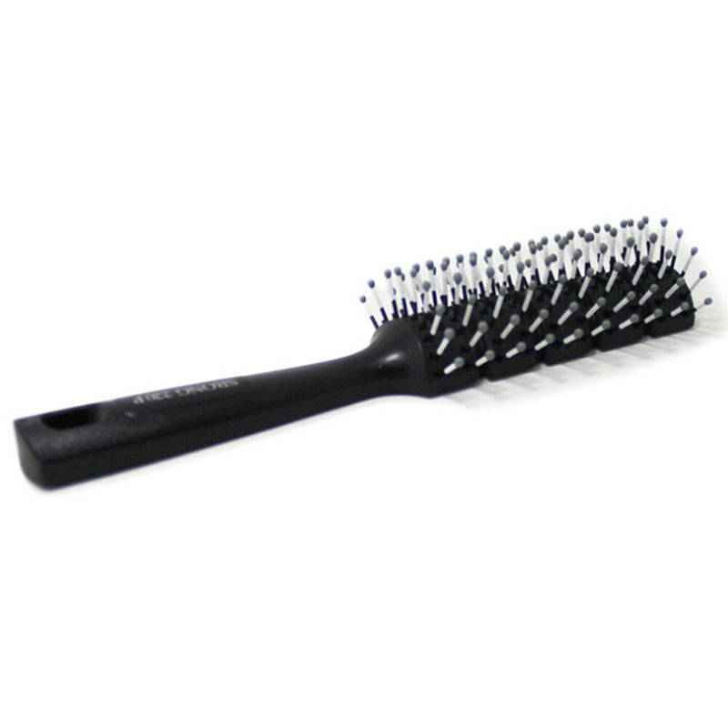 Fashion Men Hair Brush Ceramic Iron Round Comb Barber Dressing Salon Styling  Dz
