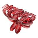 Large Red Hair Claw Clamp Clip Acrylic Barrette Hair Accessories Hairwear