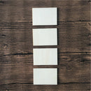 10x Blank Plain Wooden Cutout Rectangle Shape DIY Craft Cardmaking Scrapbook