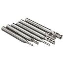 6 pcs 4 Flute Milling Cutters HSS Milling Cutter Engraving Tools 2-6mm J7W5