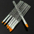 7x New UV Gel Acrylic Nail Art Builder Brush Tool Nail Art Painting Brush P H6U8