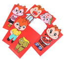 6pcs/set Year of the Rat Packet Bag Chinese New Year Red Pocket Kids G 3C