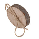 Rustic Shabby Chic Wedding Wooden Ring Pillow Ring Bearer Jute Rope Round