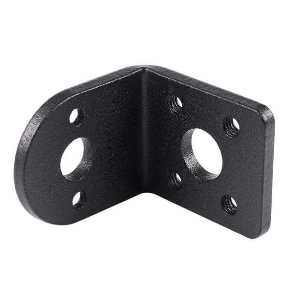 Black Metal L Shaped Mounting Bracket Holder for 25mm Gear Motor E4D6