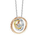 Elegant Women Shining Rhinestone Round Pendant Necklace Jewelry Gifts Decor