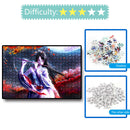 1000pcs DIY Woman Playing Flute Jigsaw Puzzle Toys Room Decoration Picture