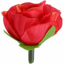 50 pcs 3cm artificial silk roses heads wedding flower decoration, red A1S5
