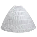 Drawstring Wedding Bridal Petticoat Six Hoops Larges Full White R8Q5