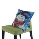Christmas Snowman Cotton Linen Throw Pillow Case Cushion Home Sofa Decor(1)