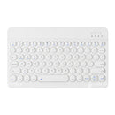 Portable Bluetooth 3.0 Keyboard Rechargeable PC Wireless Keypad (White) A