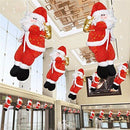 Christmas Decoration Santa Claus Climbing On Rope for Indoor/Outdoor Wall W