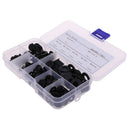 350pcs 7 Sizes Black Nylon Flat Washer Assortment Kit Set M2/M2.5/M3/M4/M5/M6/M@