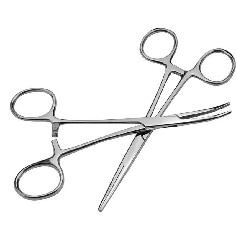 1x Forceps Lock Tweezers Curved Surgical Hemostatic Clamp Stain Nice