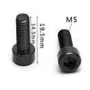 1 Pair Bike Water Bottle Cage Bolts M5 Aluminium Alloy Hex Socket Tapping S S2A6