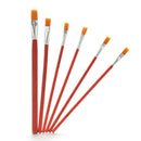6X Nylon Hair Artist Water Colour Acrylic Oil Painting Paint Brush Set Supply OZ