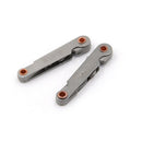 2 Pcs Stainless Steel Metric Screw Pitch 60+55 Degree Thread Measuring Gauge  ME