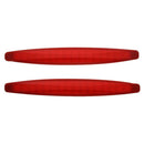 2pcs Red Car Auto Bumper Corner Rubber Protector Guard Anti-Scratch Strips