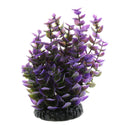 Set of 2, Plastic Terrarium Bamboo Leaf & Purple Plant Animals Habitat for