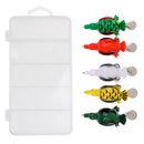 5x Plastic Topwater Duck Fishing Baits Frog Lure Hook Crankbaits Multicolor