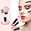 32 IN 1 Pink Makeup Brush Set Kit Foundation Powder Sponge with Leather Case #