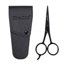 Black Facial Hair Scissors Stainless Steel Ears & Nose Eyebrow Moustache Scissor