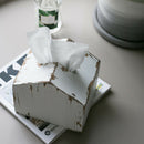 Wooden Tissue Box Toilet Tissue Holder Living Room Table Small House Paper