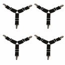 2pcs Triangle Suspender Bed Mattress Sheet Straps Clips Grippers Fasteners LJ