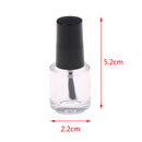 1X 5ml empty nail polish bottle clear glass with brush nail oil glass bottlesJ,a