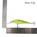 9.4g/10cm fishing lures baits floating bass crankbai popper hard lures hook 7