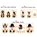 Ombre Brown Synthetic Long Curly Two Tone Wig Dark Roots Women Party Daily